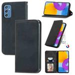 For Samsung Galaxy M52 5G Retro Skin Feel Magnetic Horizontal Flip Leather Case with Holder & Card Slots & Wallet & Photo Frame(Black)
