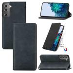 For Samsung Galaxy S22+ 5G Retro Skin Feel Magnetic Horizontal Flip Leather Case with Holder & Card Slots & Wallet & Photo Frame(Black)