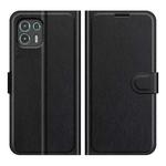 For Motorola Edge 20 lite 5G Litchi Texture Horizontal Flip Phone Protective Case with Holder & Card Slots & Wallet(Black)