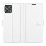 For Motorola Edge 20 lite 5G Litchi Texture Horizontal Flip Phone Protective Case with Holder & Card Slots & Wallet(White)