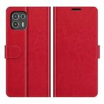 For Motorola Edge 20 lite R64 Texture Single Horizontal Flip Phone Protective Case with Holder & Card Slots & Wallet& Photo Frame(Red)