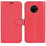 For Nokia G50 Litchi Texture Horizontal Flip Protective Case with Holder & Card Slots & Wallet(Red)