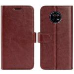 For Nokia G50 R64 Texture Single Horizontal Flip Phone Protective Case with Holder & Card Slots & Wallet& Photo Frame(Brown)