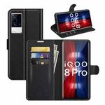 Litchi Texture Leather Phone Case For vivo iQOO 8 Pro (Black)