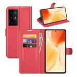 Litchi Texture Leather Phone Case For vivo X70 Pro+(Red)