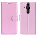 For Sony Xperia Pro-I Litchi Texture Horizontal Flip Protective Case with Holder & Card Slots & Wallet(Pink)