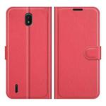 For Nokia C01 Plus Litchi Texture Horizontal Flip Protective Case with Holder & Card Slots & Wallet(Red)
