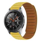 Silicone Magnetic Watch Band For Huawei Watch GT2 46mm,width:22mm(Yellow)