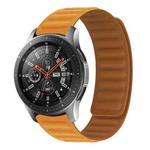 Silicone Magnetic Watch Band For Huawei Watch GT2 46mm,width:22mm(Orange Yellow)