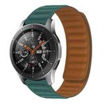 Silicone Magnetic Watch Band For Huawei Watch GT2 46mm,width:22mm(Malachite Green)