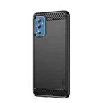 For Samsung Galaxy M52 5G MOFI Gentleness Series Brushed Texture Carbon Fiber Soft TPU Case(Black)