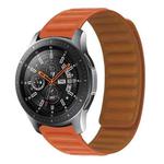 For Samsung Galaxy Gear S3 Silicone Magnetic Watch Band(Orange Red)