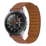 For Samsung Galaxy Gear S3 Silicone Magnetic Watch Band(Brown)