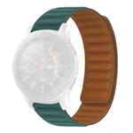 For Samsung Galaxy Gear S3 Silicone Magnetic Watch Band(Malachite Green)
