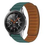For Samsung Galaxy Gear 2 R380 Silicone Magnetic Watch Band(Malachite Green)