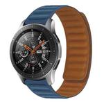 For Samsung Galaxy Live SM-R382 Silicone Magnetic Watch Band(Dark Blue)
