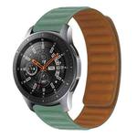 For Samsung Galaxy Live SM-R382 Silicone Magnetic Watch Band(Pine Needle Green)