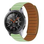 For Samsung Galaxy Live SM-R382 Silicone Magnetic Watch Band(Pine Flower Green)