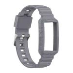 For Fitbit Charge 5 Silicone One Body Armor Watch Band(Gray)