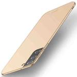 For Samsung Galaxy S22 5G MOFI Frosted PC Ultra-thin Hard Phone Case(Gold)