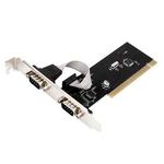 RS232 Serial Port TX382B 2 Port Pci to 9 Pin Com Riser Card Adapter with Tracking Number