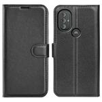 For Motorola Moto G Power 2022 Litchi Texture Horizontal Flip Protective Case with Holder & Card Slots & Wallet(Black)