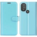 For Motorola Moto G Power 2022 Litchi Texture Horizontal Flip Protective Case with Holder & Card Slots & Wallet(Blue)