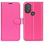 For Motorola Moto G Power 2022 Litchi Texture Horizontal Flip Protective Case with Holder & Card Slots & Wallet(Rose Red)