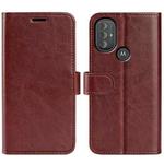 For Motorola Moto G Power 2022 R64 Texture Single Horizontal Flip Phone Protective Case with Holder & Card Slots & Wallet& Photo Frame(Brown)