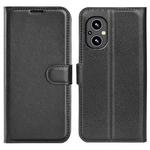 For OnePlus Nord N20 5G Litchi Texture Horizontal Flip Protective Case with Holder & Card Slots & Wallet(Black)