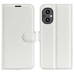 For OnePlus Nord N20 5G Litchi Texture Horizontal Flip Protective Case with Holder & Card Slots & Wallet(White)