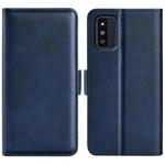 For OnePlus Nord N20 5G Dual-side Magnetic Buckle Horizontal Flip Leather Case with Holder & Card Slots & Wallet(Dark Blue)
