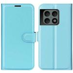 For OnePlus 10 Pro 5G Litchi Texture Horizontal Flip Protective Case with Holder & Card Slots & Wallet(Blue)