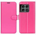 For OnePlus 10 Pro 5G Litchi Texture Horizontal Flip Protective Case with Holder & Card Slots & Wallet(Rose Red)