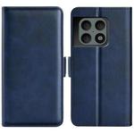 For OnePlus 10 Pro 5G Dual-side Magnetic Buckle Horizontal Flip Leather Case with Holder & Card Slots & Wallet(Dark Blue)