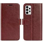 For Samsung Galaxy A33 5G R64 Texture Horizontal Flip Leather Case with Holder & Card Slots & Wallet & Photo Frame(Brown)