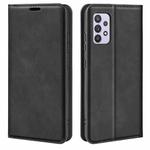 For Samsung Galaxy A53 5G Retro-skin Magnetic Leather Case with Holder & Card Slots & Wallet(Black)