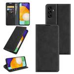 For Samsung Galaxy A13 5G Retro-skin Magnetic Leather Case with Holder & Card Slots & Wallet(Black)