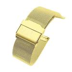 For Huawei Watch 3 Stainless Steel Milan Double Buckle Watch Band(Gold)