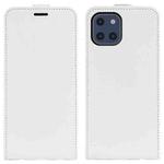 For Samsung Galaxy A03 164mm R64 Texture Vertical Flip Leather Case with Card Slots & Photo Frame(White)