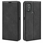 For Samsung Galaxy A03 166mm Retro-skin Magnetic Leather Case with Holder & Card Slots & Wallet(Black)