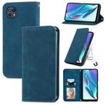 For Motorola Moto G50 5G Retro Skin Feel Magnetic Horizontal Flip Leather Case(Blue)