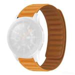 Silicone Magnetic Watch Band For Huawei GT 3 42mm(Orange Yellow)
