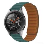 Silicone Magnetic Watch Band For Huawei GT 2 42mm(Malachite Green)