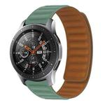 Silicone Magnetic Watch Band For Samsung Galaxy Watch 3 41MM R850(Pine Needle Green)
