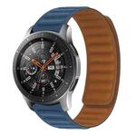 Silicone Magnetic Watch Band For Samsung Galaxy Watch 3 41MM R850(Dark Blue)