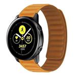 Silicone Magnetic Watch Band For Samsung Galaxy Watch Active(Orange Yellow)