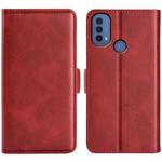 For Motorola Moto E30 / E40 Dual-side Magnetic Buckle Leather Phone Case(Red)