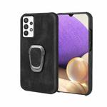 Ring Holder PU Phone Case For Samsung Galaxy A32 5G / M32 5G(Black)