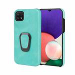 Ring Holder PU Phone Case For Samsung Galaxy A22 5G / F42 5G(Mint Green)